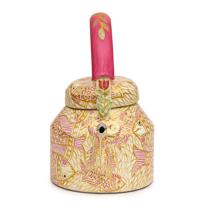 Charming Hand-Painted Teapot for Tea Lovers: PINK POND