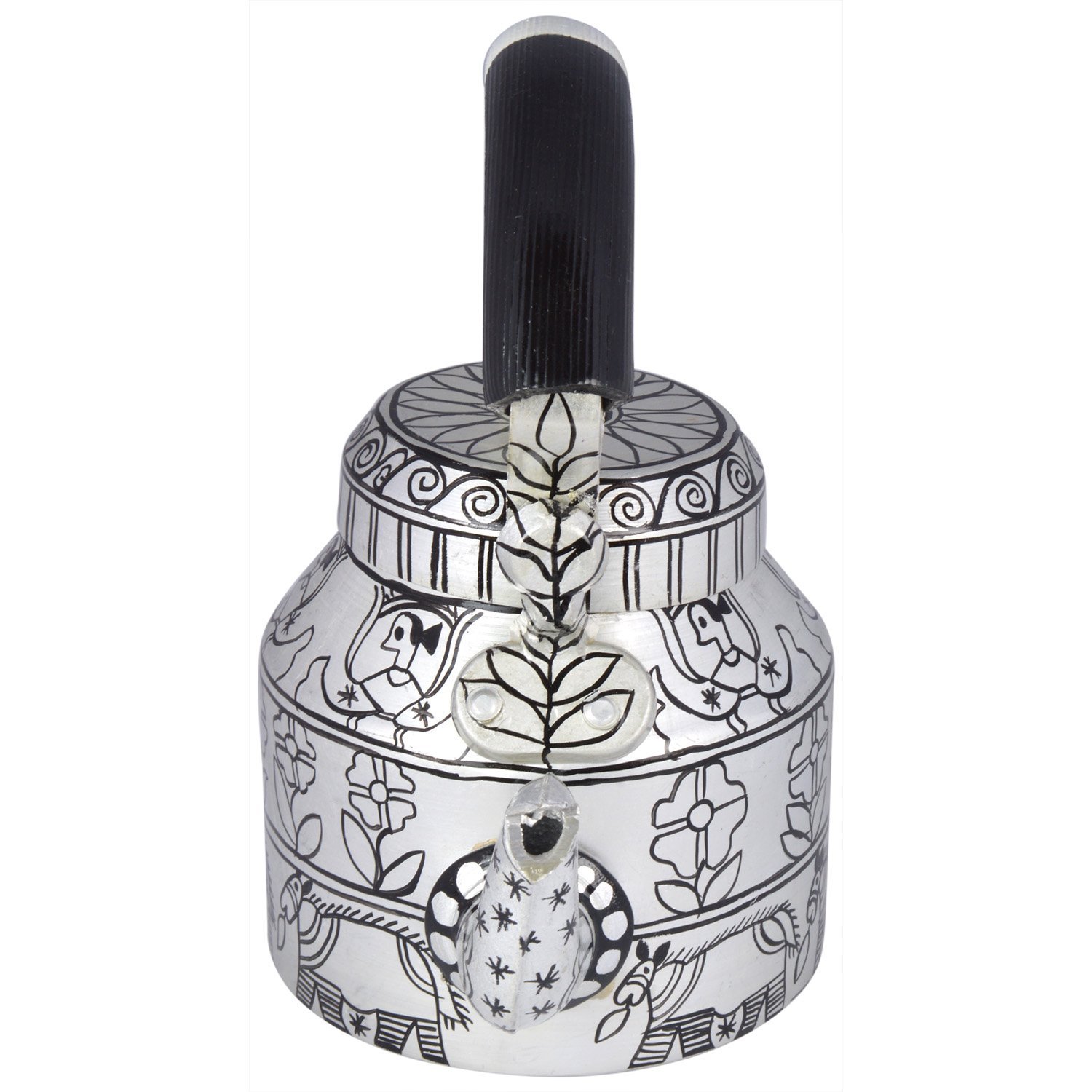 Charming Hand-Painted Teapot for Tea Lovers : B & W 2