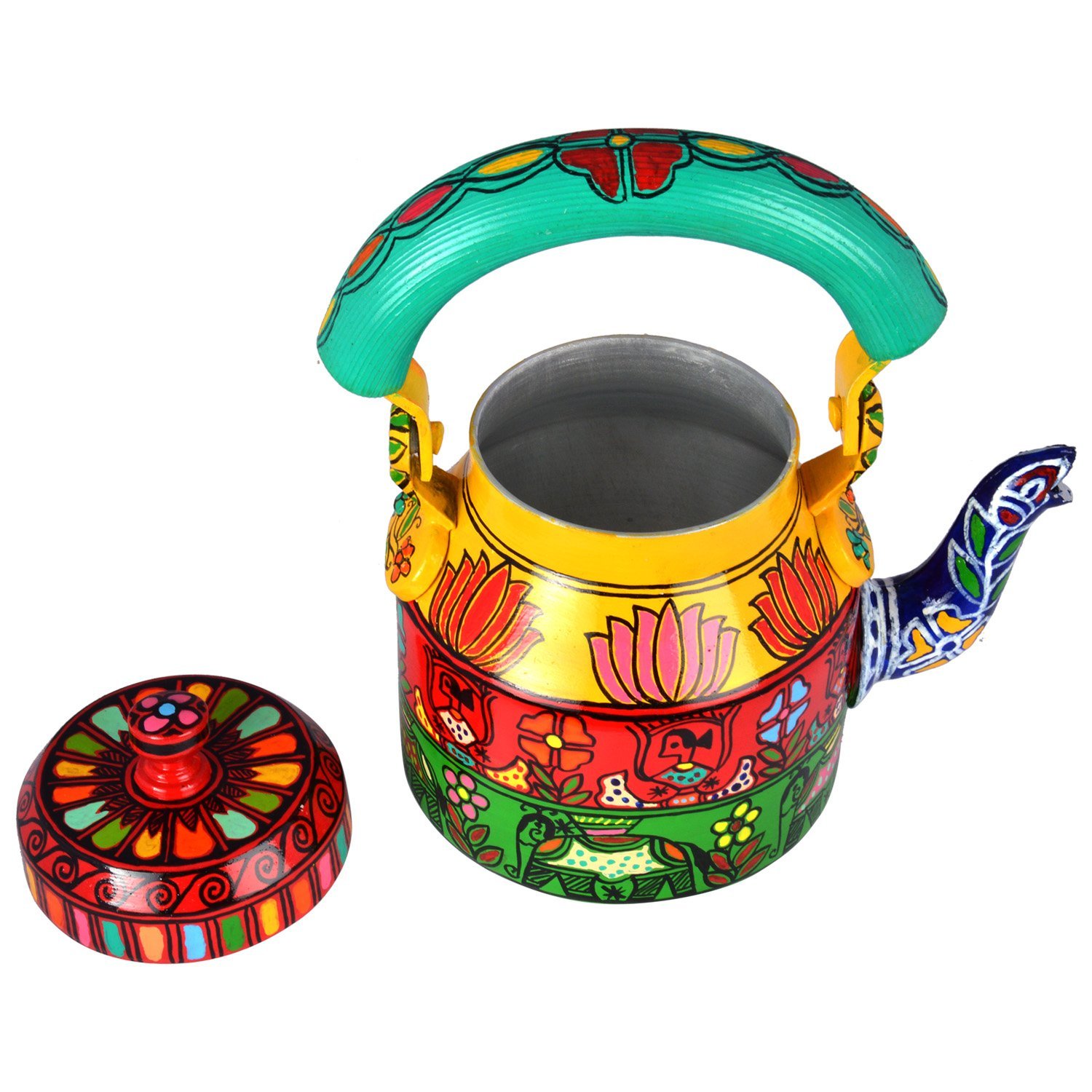 Charming Hand-Painted Teapot for Tea Lovers : MULTICOLORED