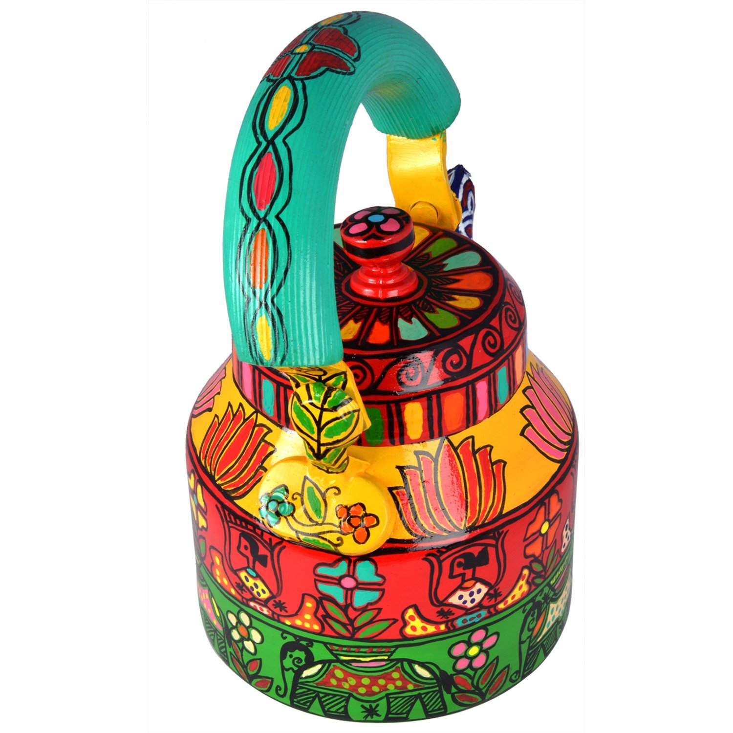 Charming Hand-Painted Teapot for Tea Lovers : MULTICOLORED