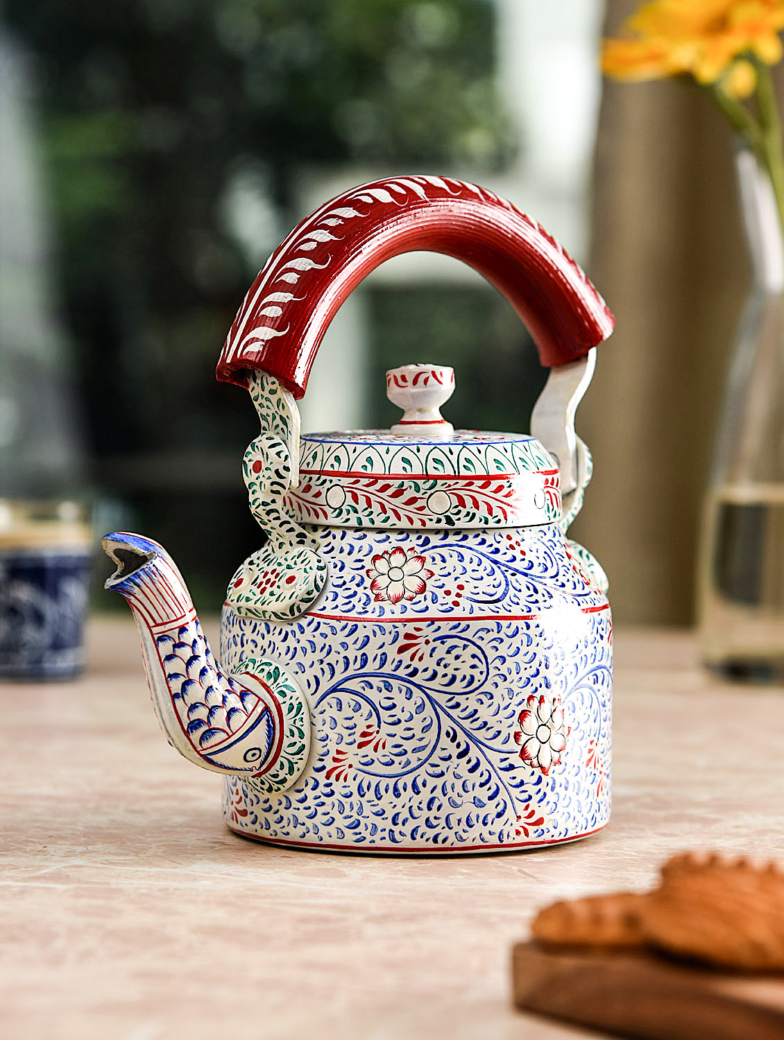 Charming Hand-Painted Teapot for Tea Lovers : Komal