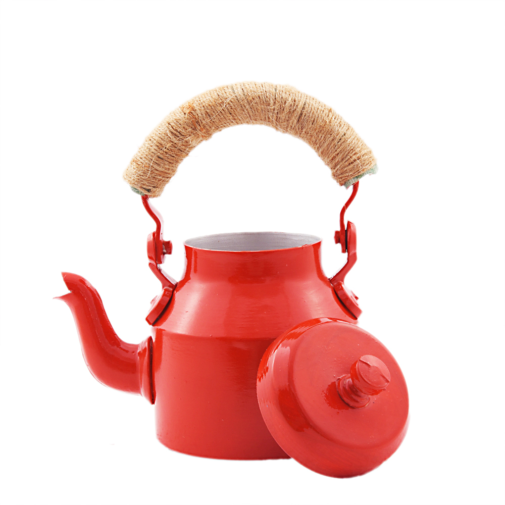 Charming Hand-Painted Teapot for Tea Lovers: RED