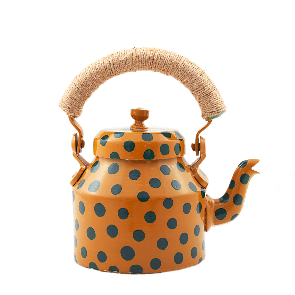 Charming  Hand-Painted Teapot for Tea Lovers : POLKA DOTS