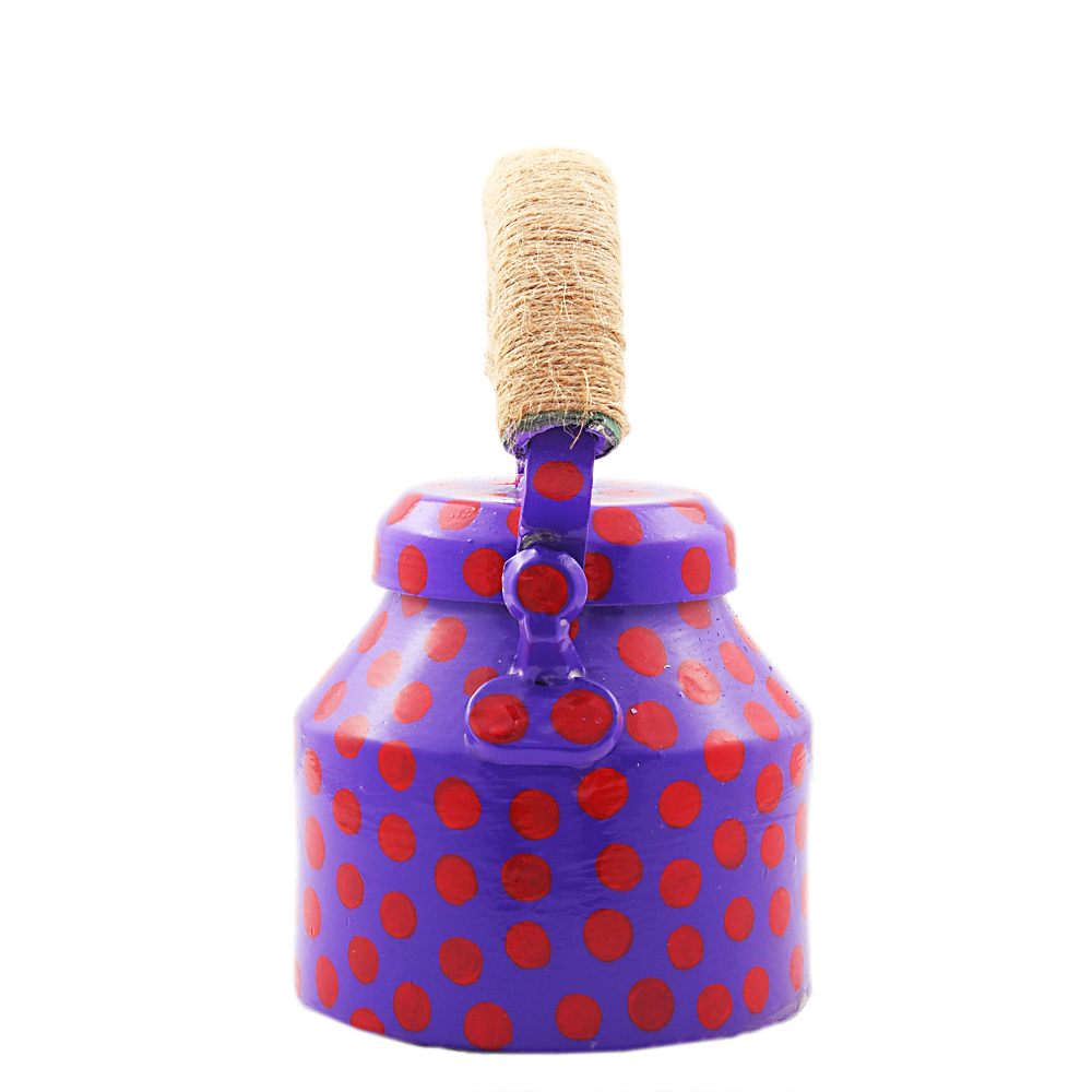 Charming Hand-Painted Teapot for Tea Lovers : POLKA  DOTS