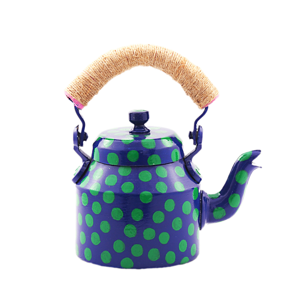 Charming  Hand-Painted  Teapot for Tea Lovers : POLKA DOTS