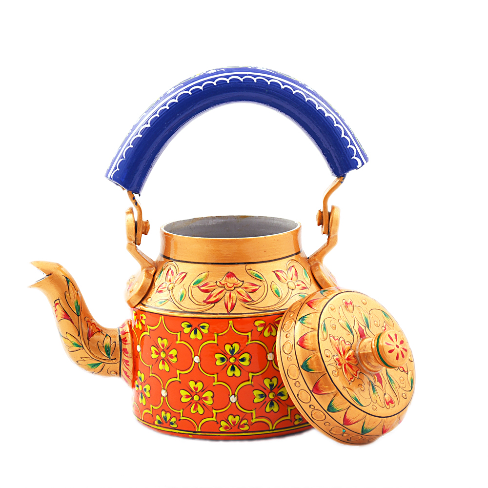 Charming Hand-Painted Teapot for  Tea Lovers : Orange Delight