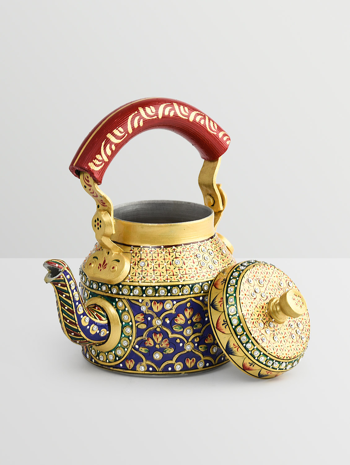 Hand-Painted Teapot: Meraki Blue