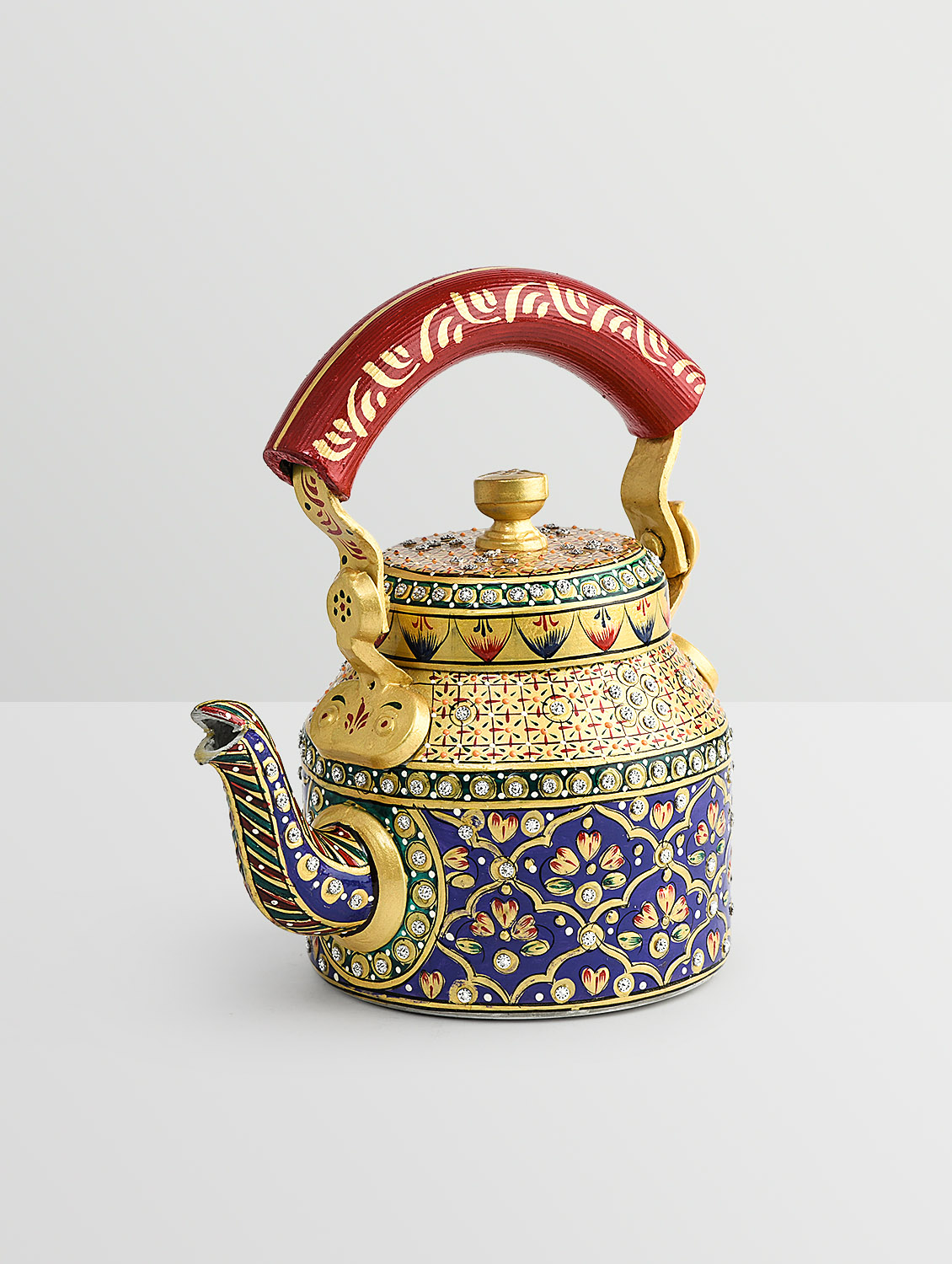 Hand-Painted Teapot: Meraki Blue