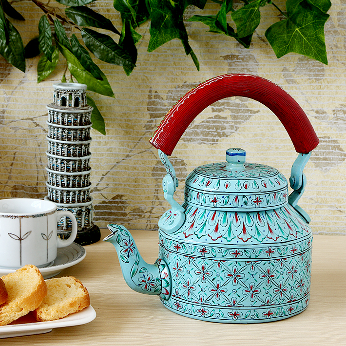 Hand-Painted Teapot: BLUE LAGOON