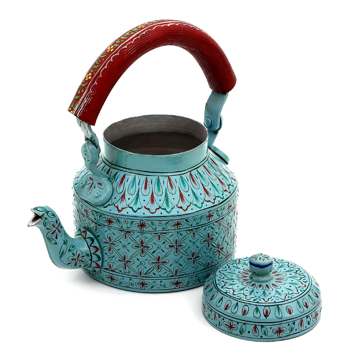 Hand-Painted Teapot: BLUE LAGOON