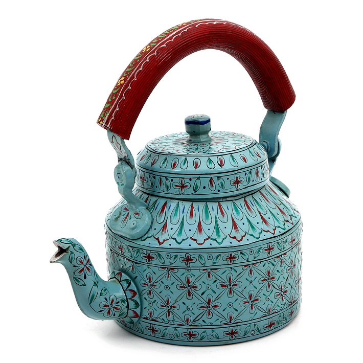 Hand-Painted Teapot: BLUE LAGOON