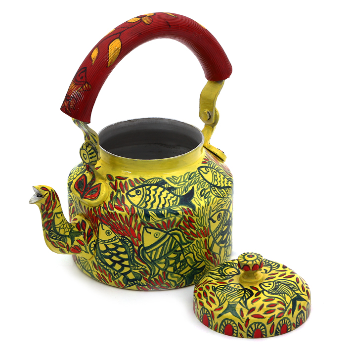 Hand-Painted Teapot: FISH 3