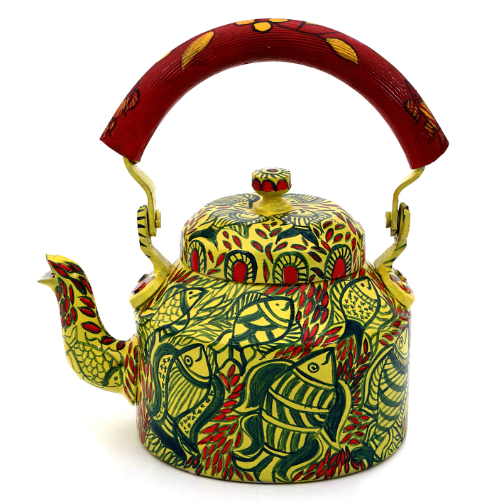 Hand-Painted Teapot: FISH 3