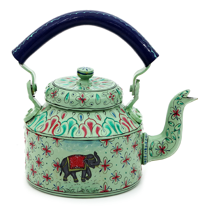 Hand-Painted Teapot: ELEPHANT