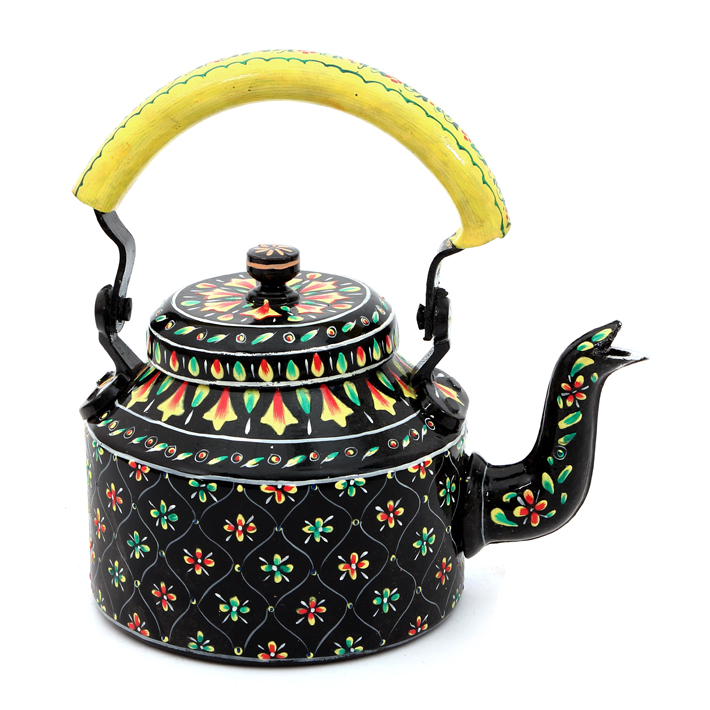 Hand-Painted Teapot: BLACK BEAUTY