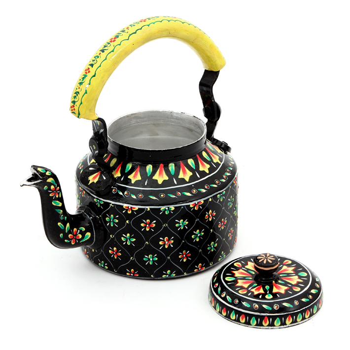 Hand-Painted Teapot: BLACK BEAUTY