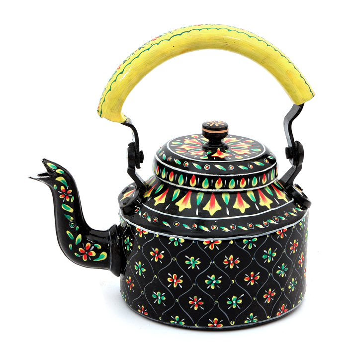 Hand-Painted Teapot: BLACK BEAUTY