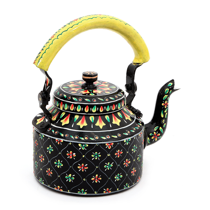 Hand-Painted Teapot: BLACK BEAUTY