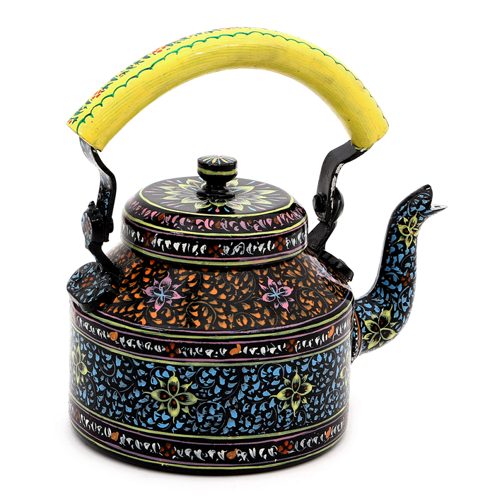 Hand-Painted Teapot: Black Beauty Series