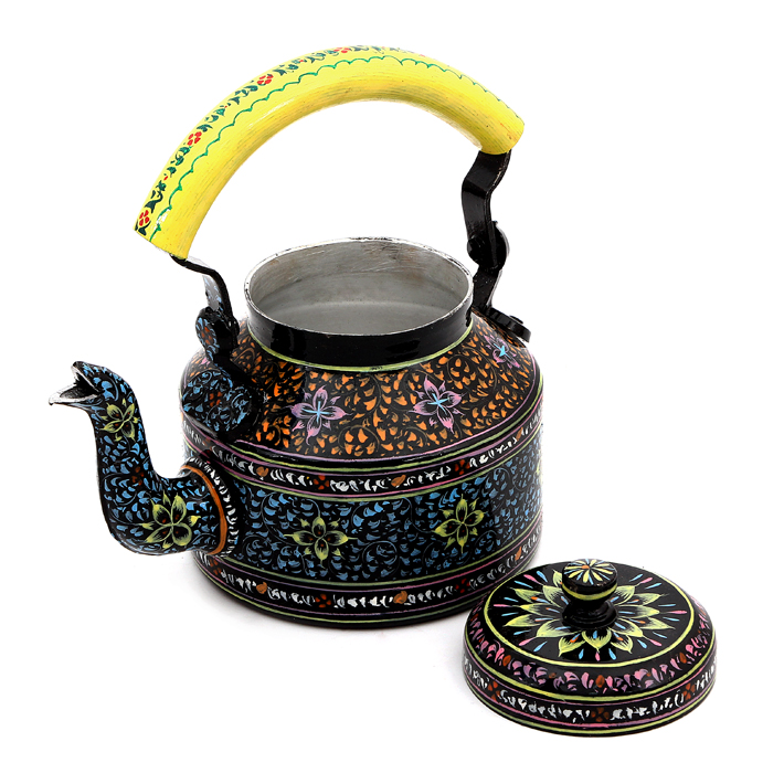 Hand-Painted Teapot: Black Beauty Series