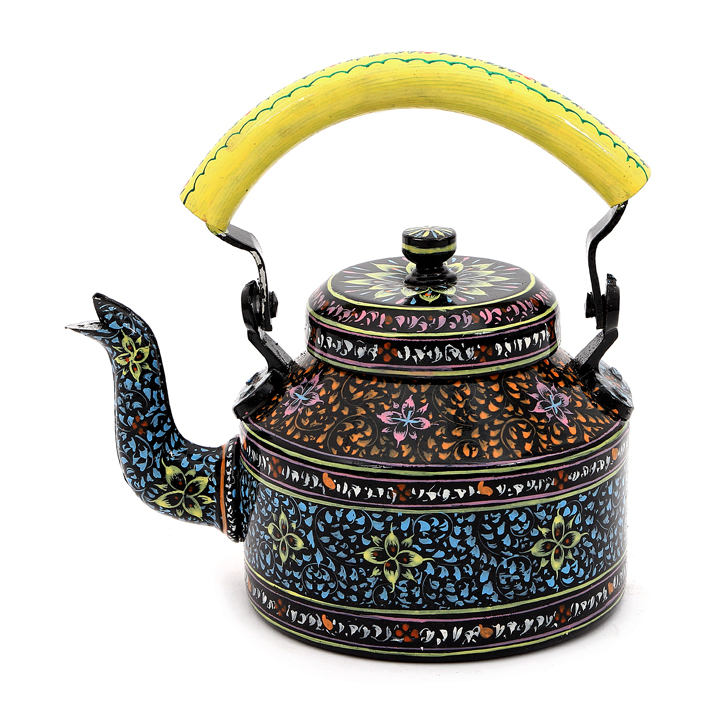 Hand-Painted Teapot: Black Beauty Series