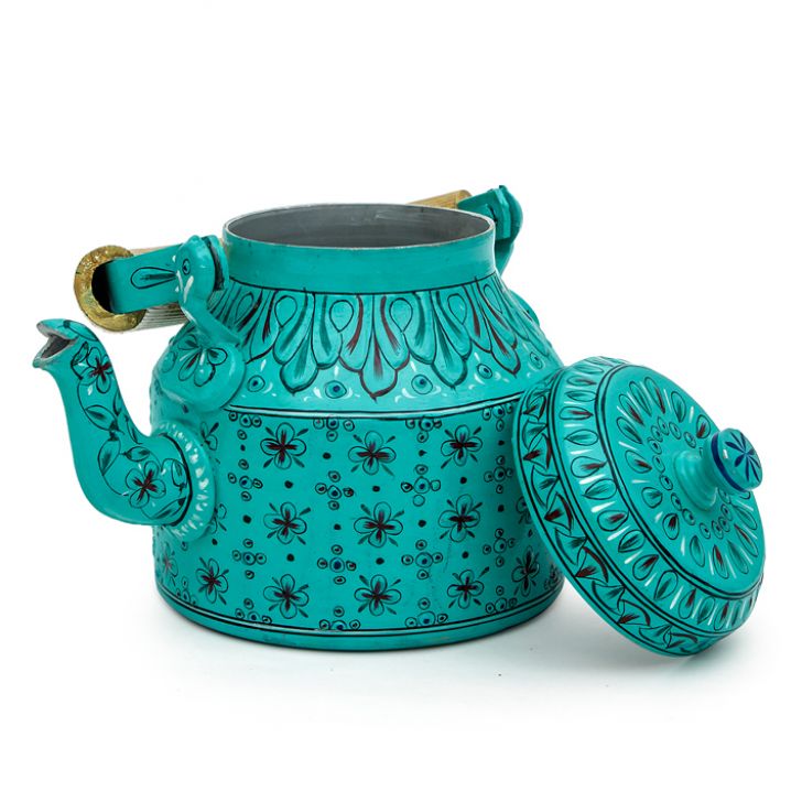 Hand-Painted Teapot: BLUE LAGOON 2