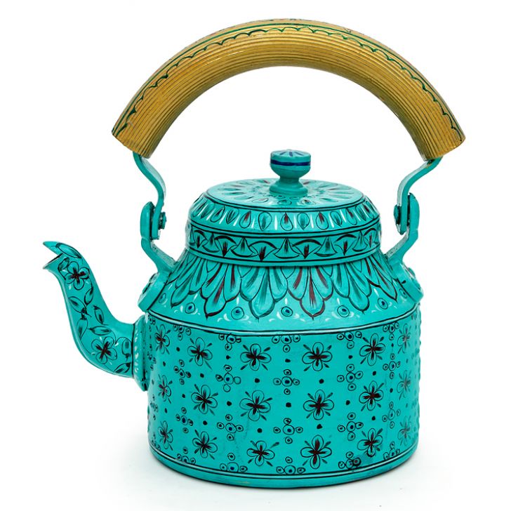 Hand-Painted Teapot: BLUE LAGOON 2