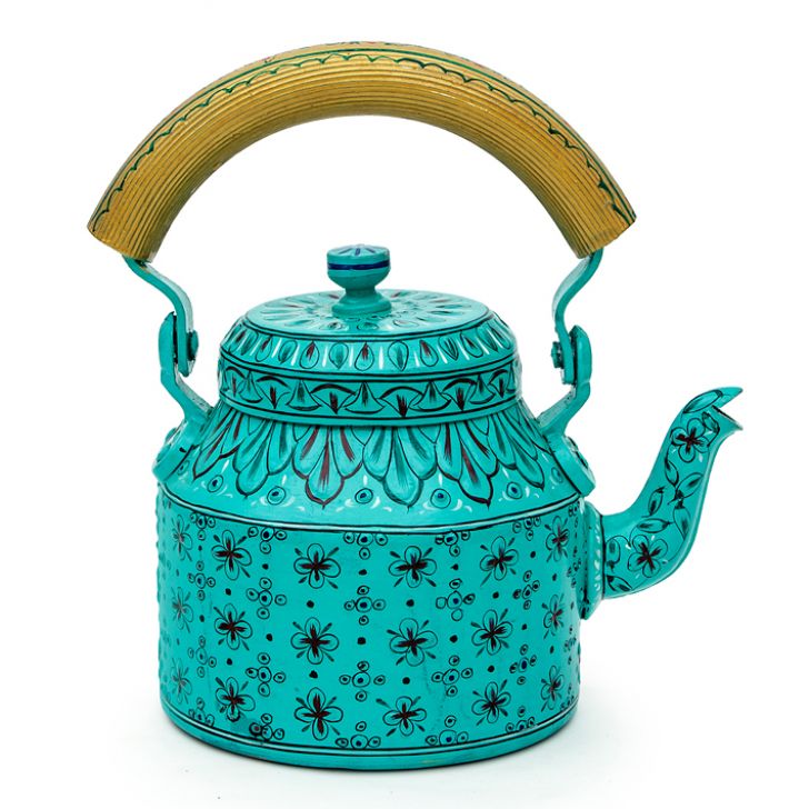 Hand-Painted Teapot: BLUE LAGOON 2