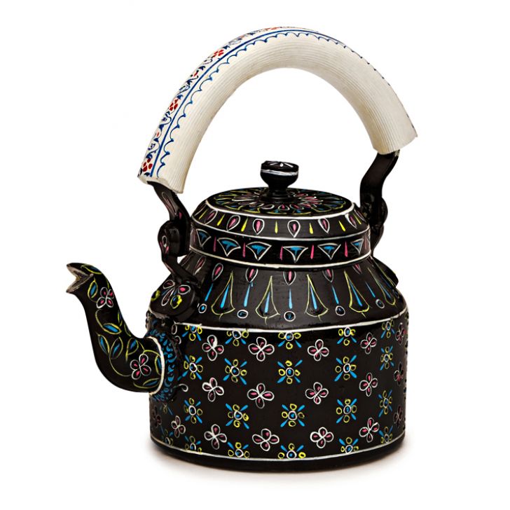 Hand-Painted Teapot : BLACK BEAUTY