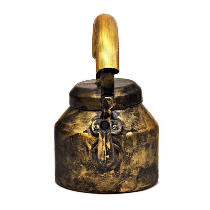 Hand-Painted Teapot: ANTIQUA BLACK