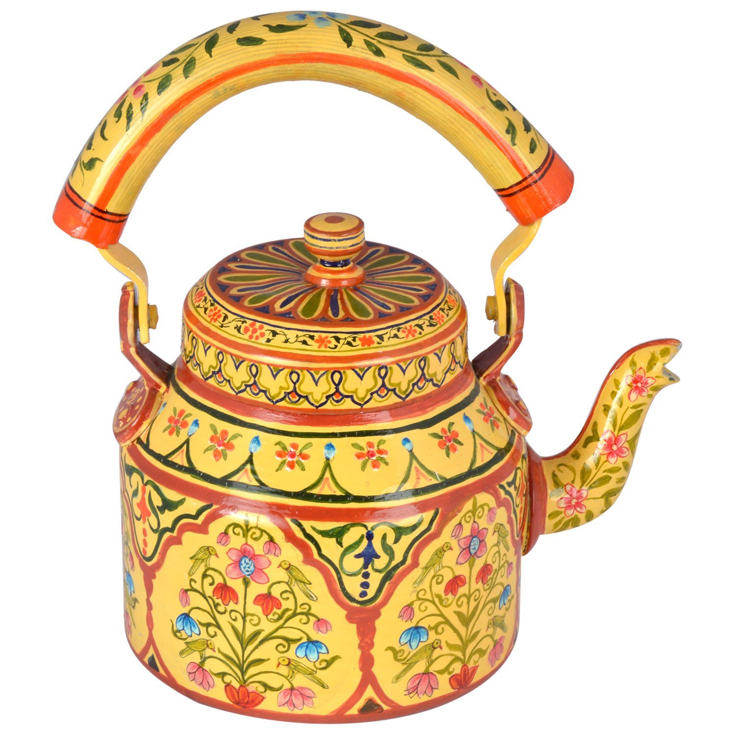 Hand-Painted Teapot: Kesar