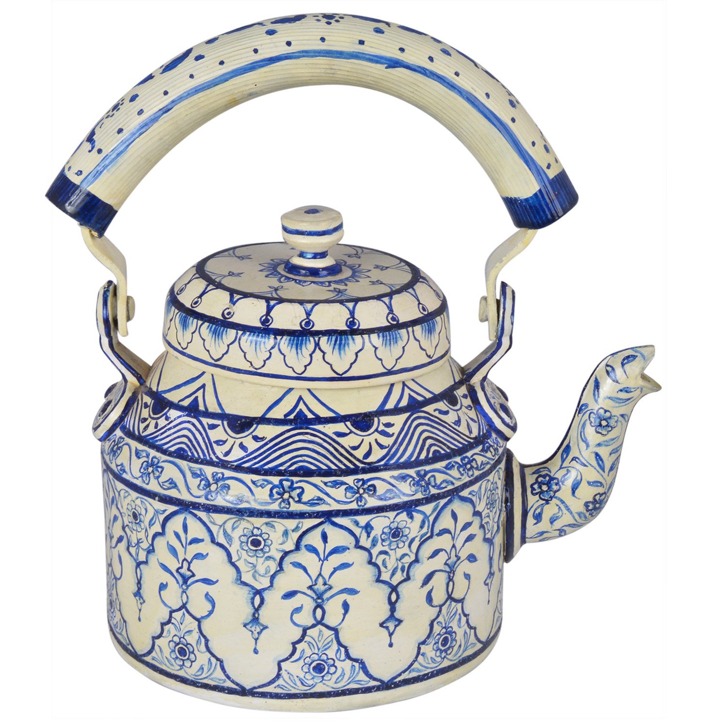 Hand-Painted Teapot: "Royal Jaipur"