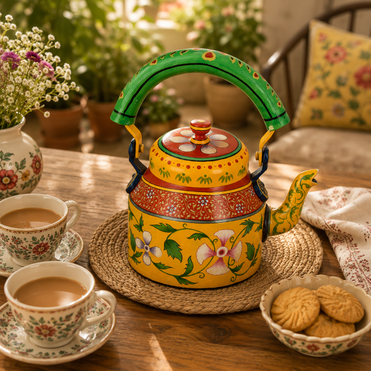 Hand-Painted Teapot - "Enchanting"