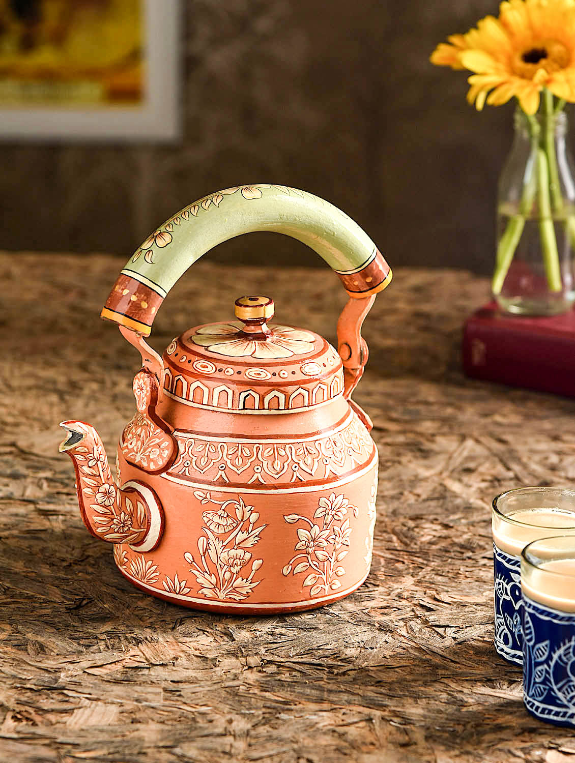 Hand-Painted Teapot: PALACIA