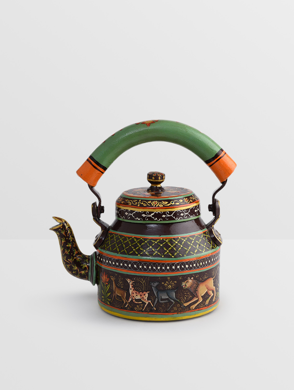 Hand-Painted Teapot : JANGAL SAFARI