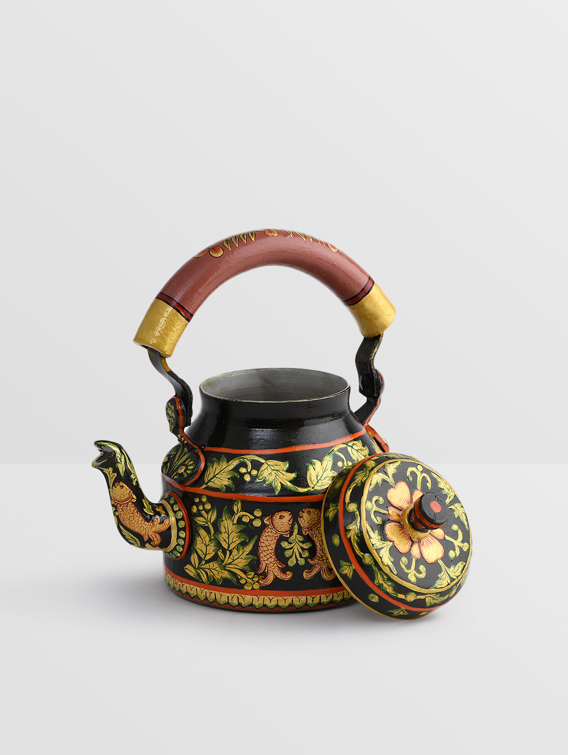 Hand-Painted Teapot : FISH MAGIC