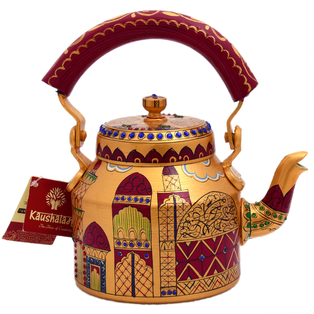 Hand-Painted Teapot: Red Mosque