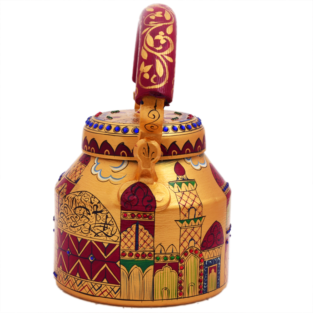 Hand-Painted Teapot: Red Mosque
