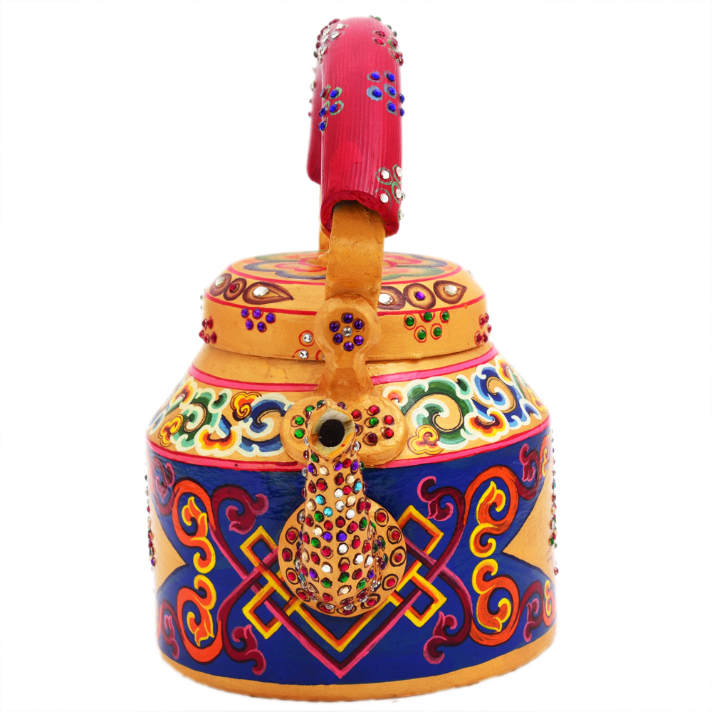 Hand-Painted Teapot:: Ladakhi
