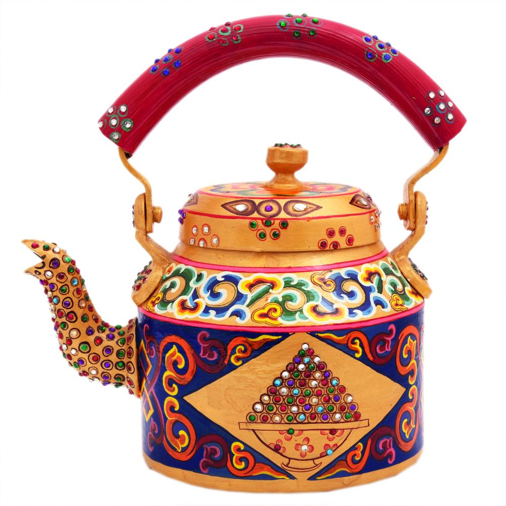 Hand-Painted Teapot:: Ladakhi