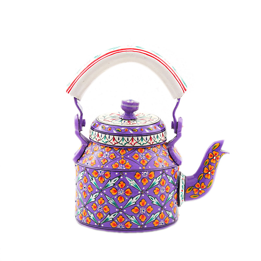 Charming Hand-Painted Tea Kettle – Vintage Style Kitchen Decor