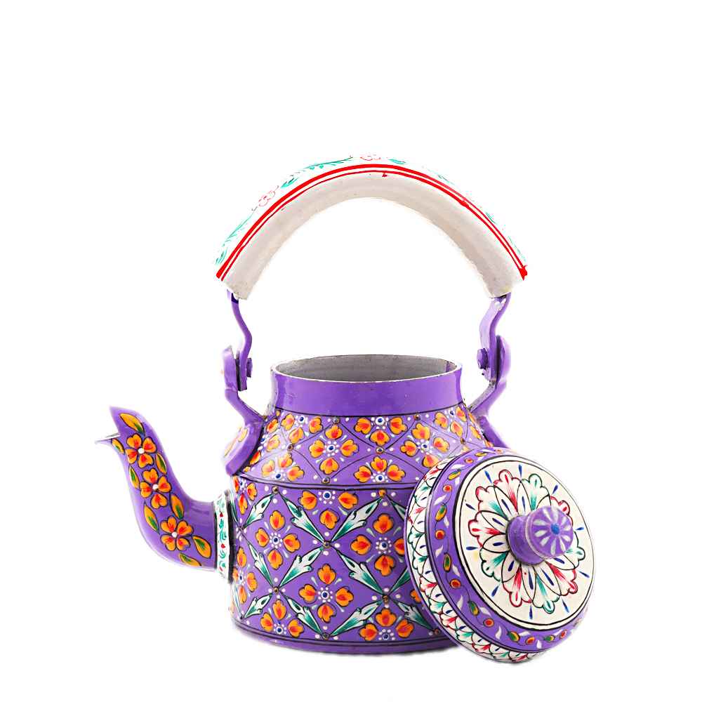 Charming Hand-Painted Tea Kettle – Vintage Style Kitchen Decor