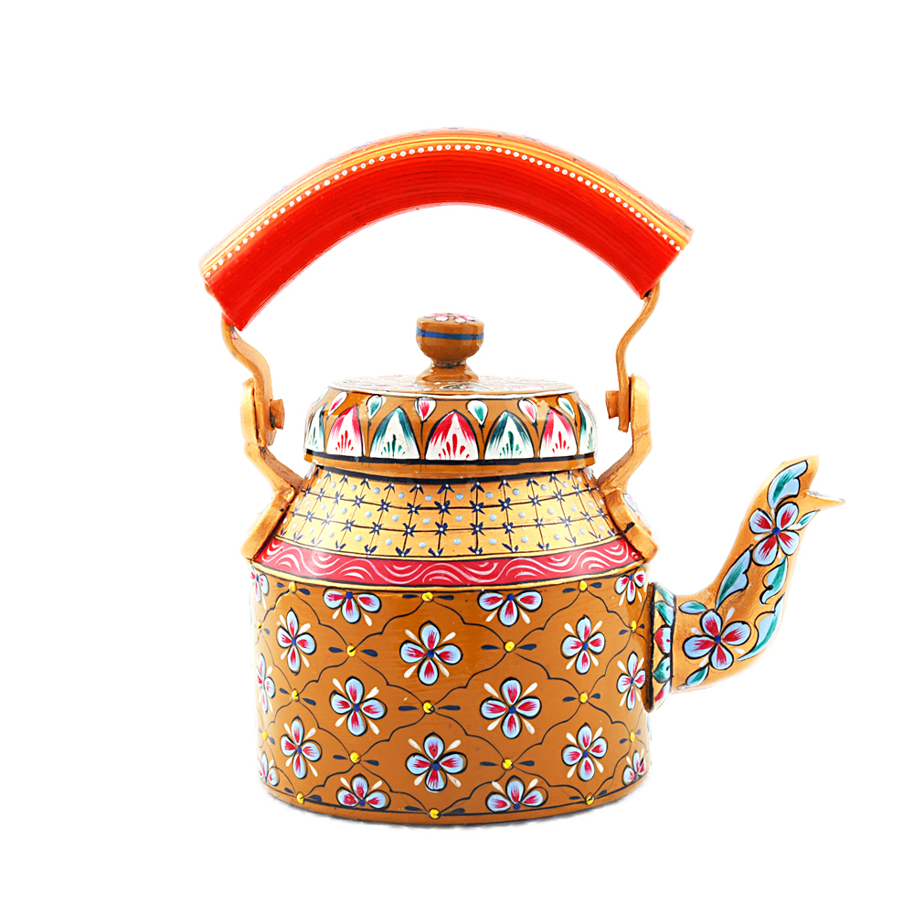 Exclusive Handcrafted Tea Kettle – Vibrant Hand-Painted Design