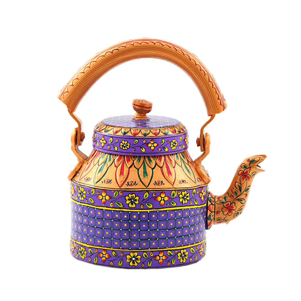"Colorful Hand-Painted Tea Kettle – Made of Food-Grade Materials"