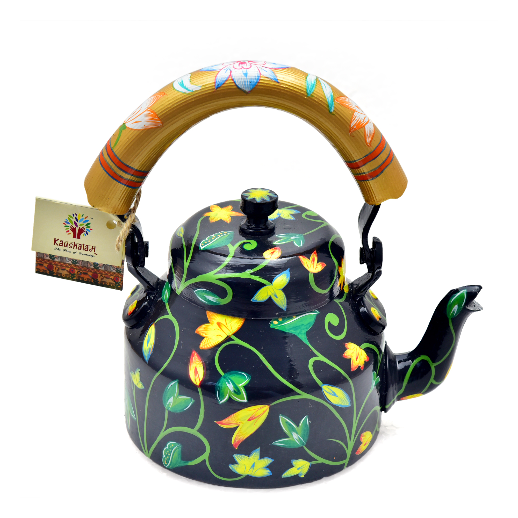 "Artisan Quality Hand-Painted Tea Kettle – Food-Grade Metal" "Artisan Quality Hand-Painted Tea Kettle – Food-Grade Metal"