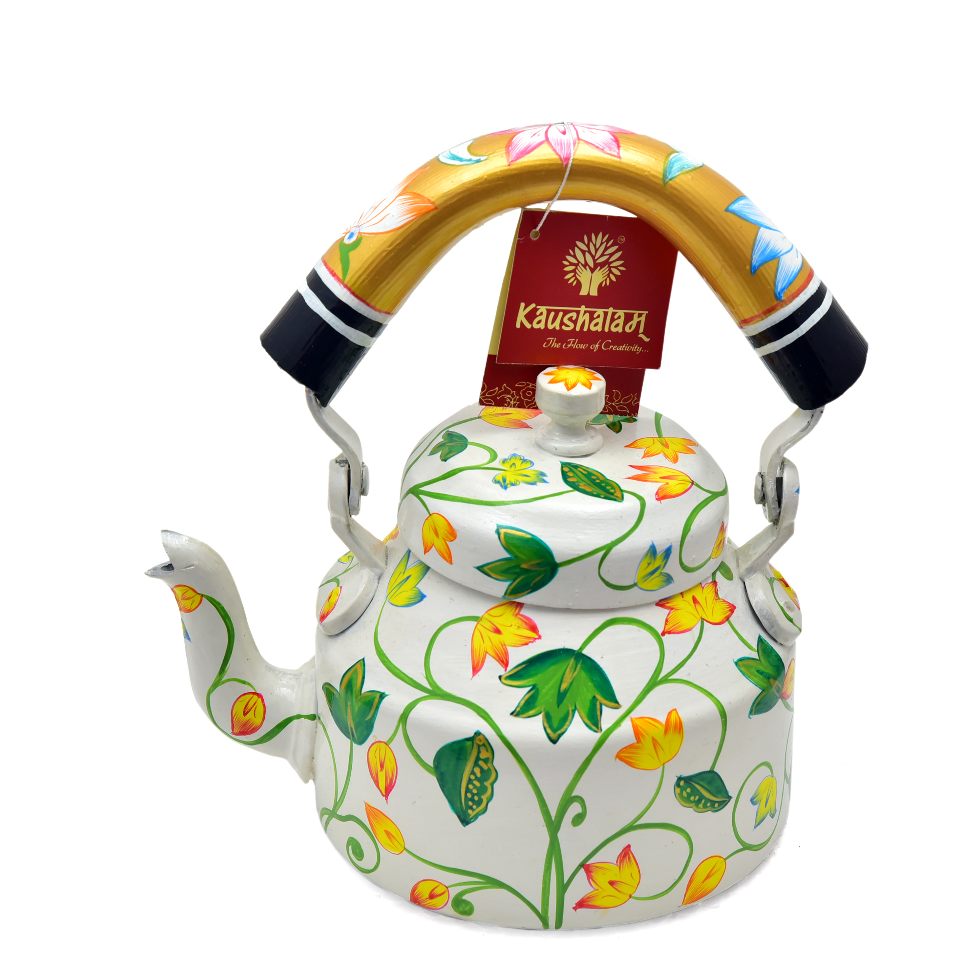 "Unique Artisan Tea Kettle – Hand-Painted & Food-Grade Metal" "Unique Artisan Tea Kettle – Hand-Painted & Food-Grade Metal"