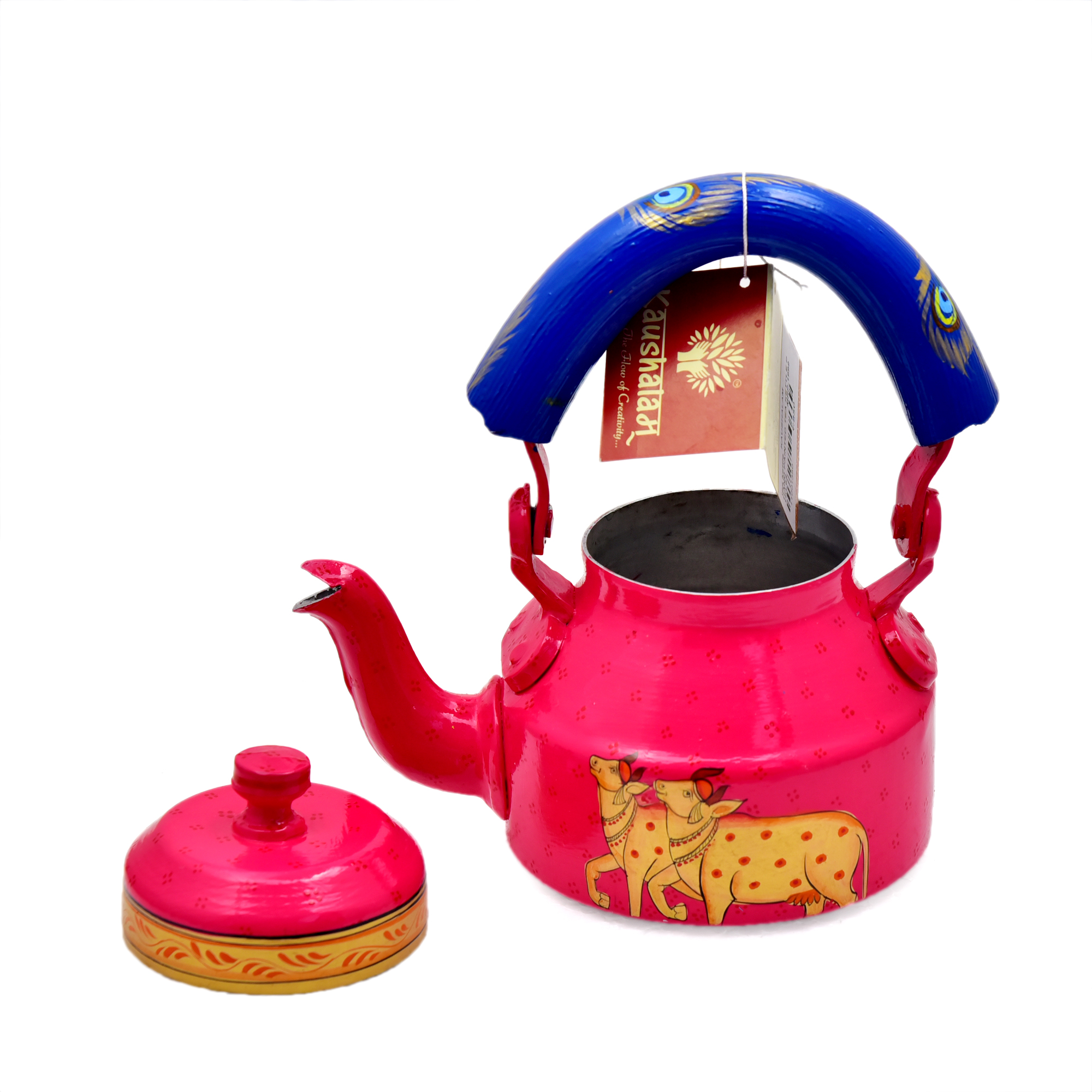 "Food-Grade Tea Kettle – Beautifully Hand-Painted and Unique"