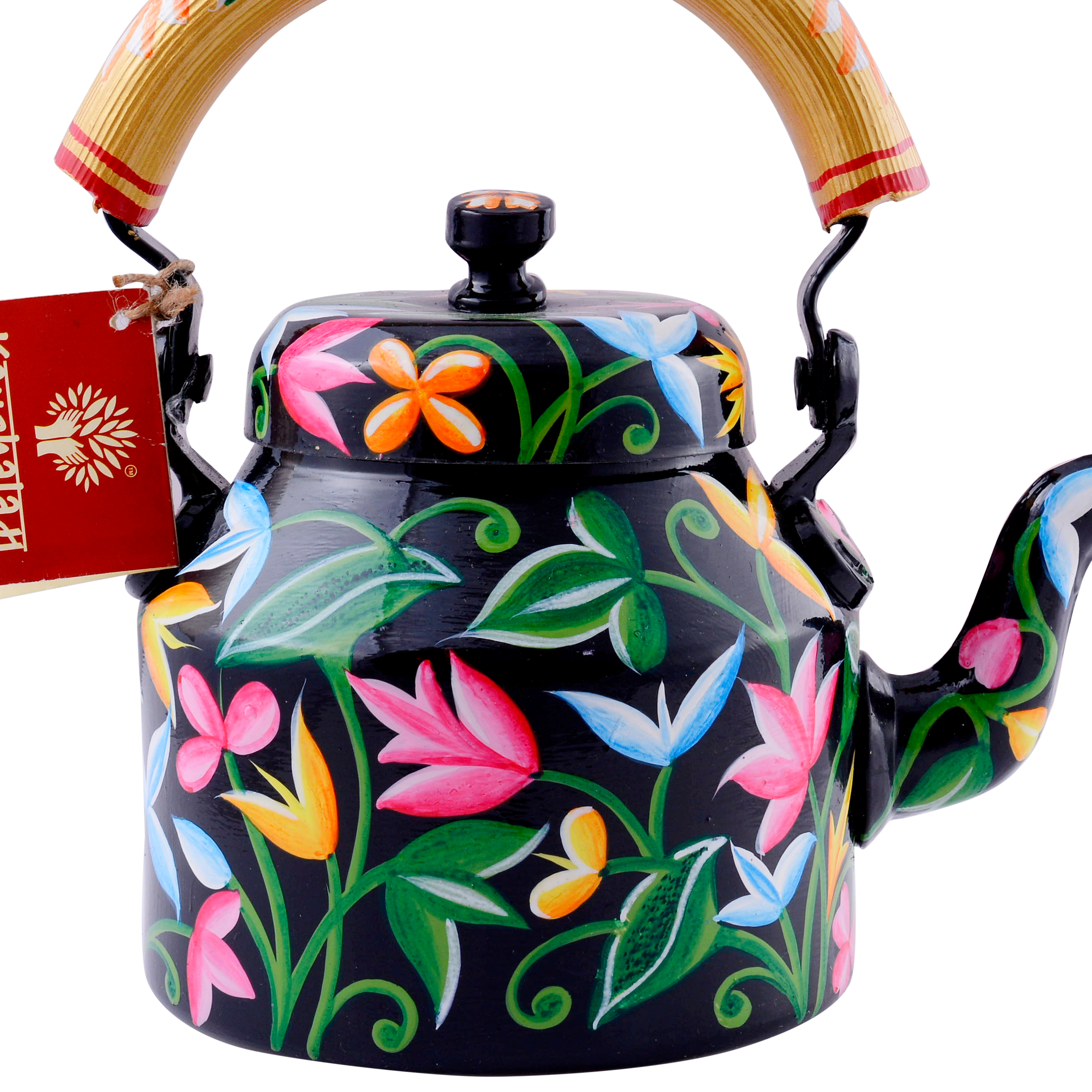 Unique Artisan Tea Kettle – Vibrantly Painted and Food Safe