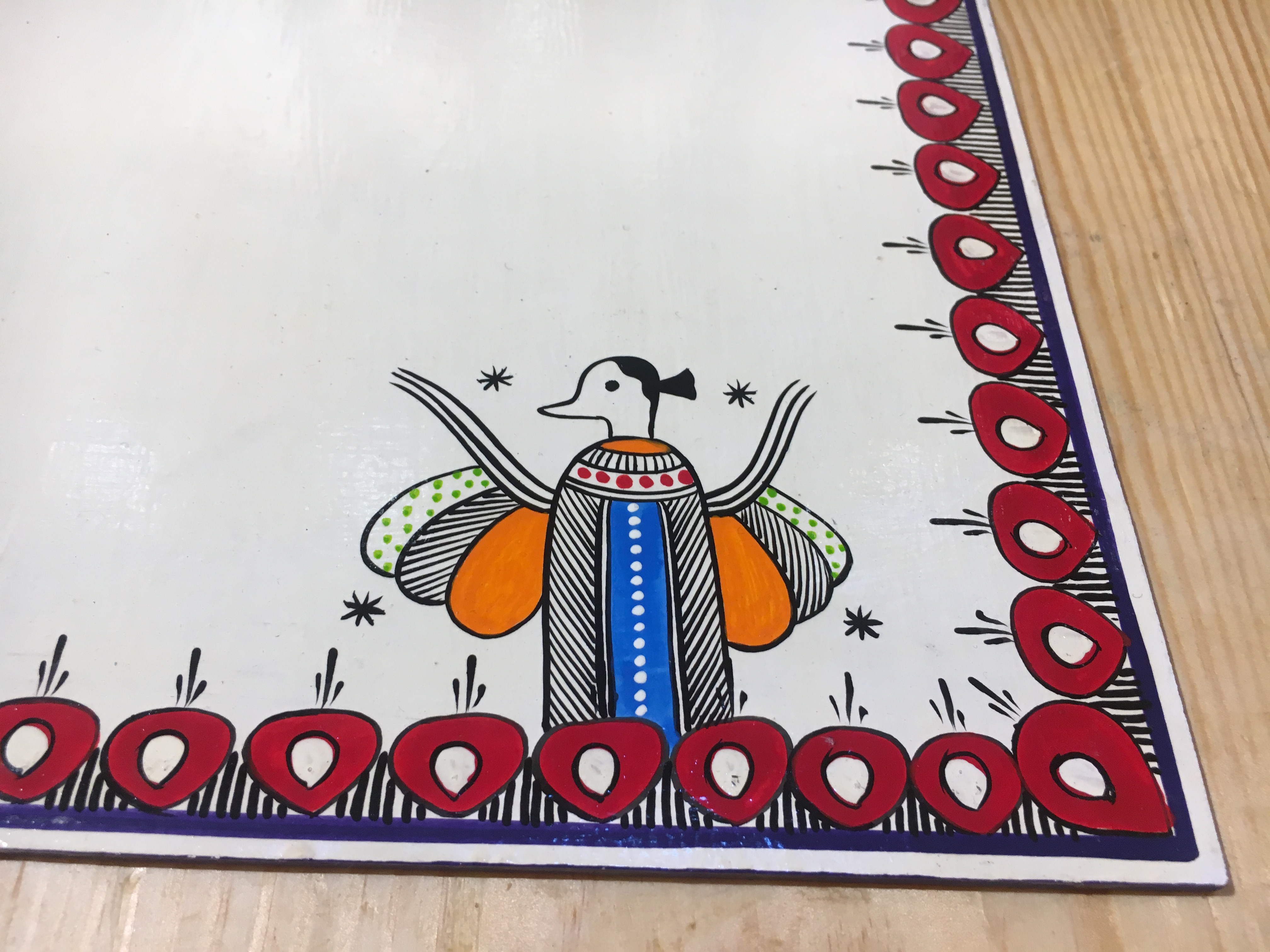 Hand-Painted Dinning Mats – Set of 6:Doll