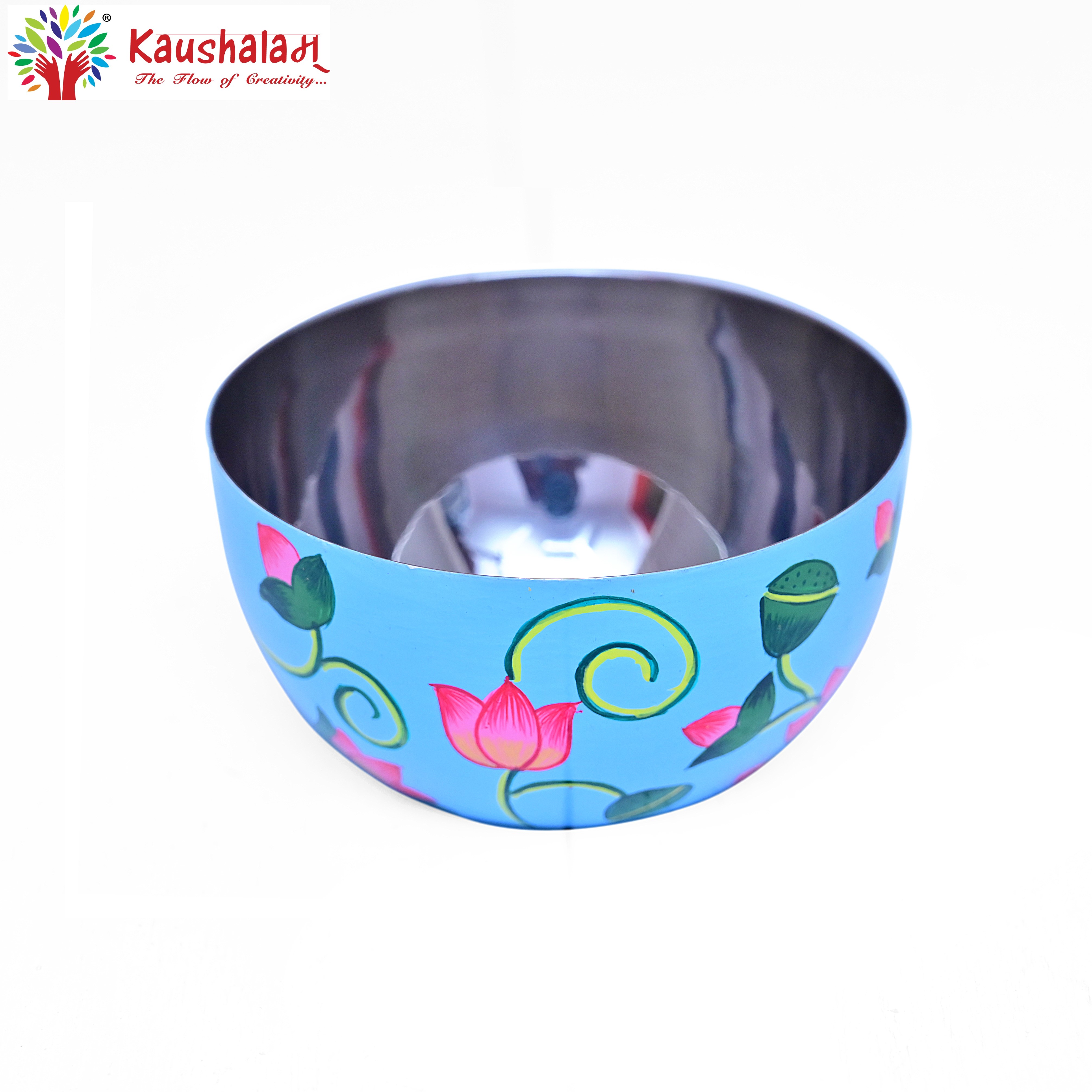 Hand Painted Bowl set : Lotus
